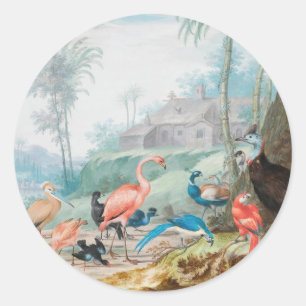 Koninklijke Vogels Ronde Sticker