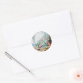 Koninklijke Vogels Ronde Sticker (Envelop)