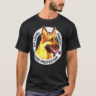 Koninklijke vriend en beschermer K9 German Shepher T-shirt