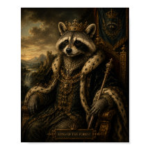 Koninklijke Wasbeer Shirt, Koning Van Het Woud