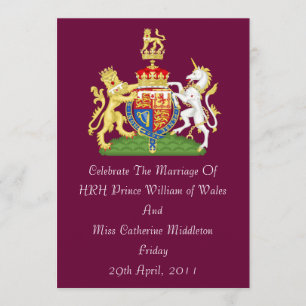 koninklijke weddenschapskat van wapenuitnodiging ( kaart