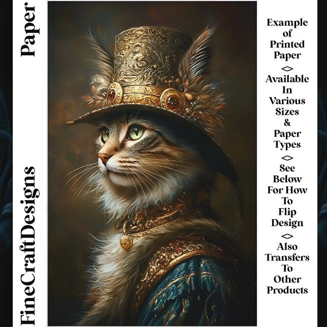 Koninklijke Weelderige Steampunk Kat CS3 Ambachtsp (Creator heeft geüpload)