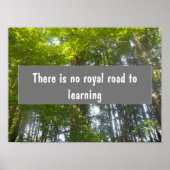 Koninklijke weg naar het leren van wijsheid spreek poster (Voorkant)
