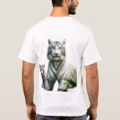 Koninklijke witte tijger. t-shirt (Achterkant)