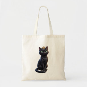 Koninklijke Zwarte Kat Boodschappentas Tote Bag