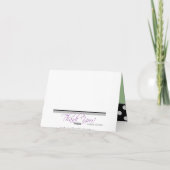 Koninklijke Zwarte Stippen Groene Bedankkaartjes Bedankkaart (Achterkant)