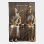 Koninklijkheid van het oude Egypte Koning & Koning Theedoek (Verticaal)