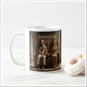 Koninklijkheid van Oude Egypte Koning & Koningin Koffiemok