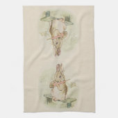  KONINKRIJK, BUNNY SEPIA PASTEL KITCHEN TOWEL THEEDOEK (Verticaal)