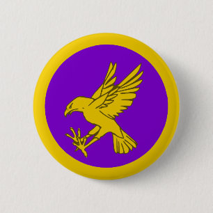 Koninkrijk Calontir Populace Badge Knop Ronde Button 5,7 Cm