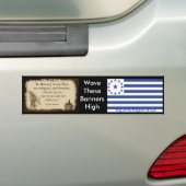 Koninkrijk der hemden2 bumpersticker (Op auto)