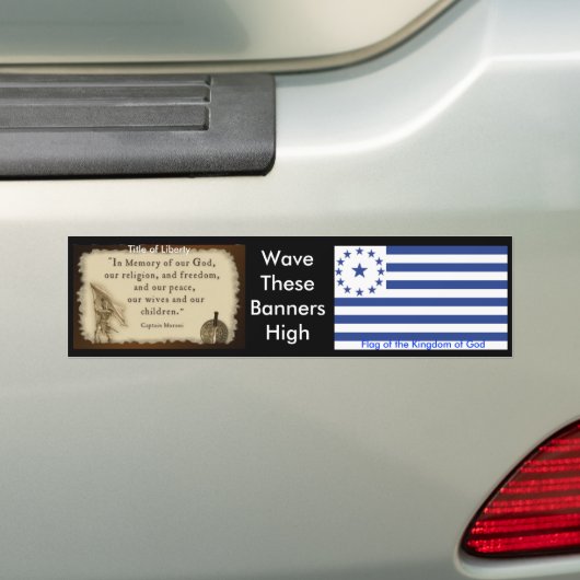 Koninkrijk der hemden2 bumpersticker (Op auto)