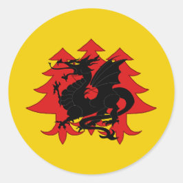Koninkrijk Drachenwald Ronde Sticker