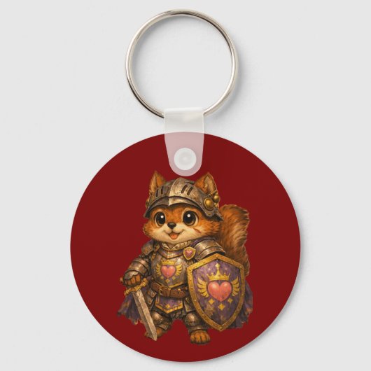 Koninkrijk eekhoorn bewaker sleutelhanger (Voorkant)