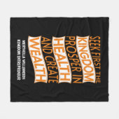 Koninkrijk Entrepreneur Christelijk Business Fleece Deken (Voorkant (Horizontaal))