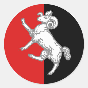 Koninkrijk Gleann Abhann Populace Badge Ronde Sticker