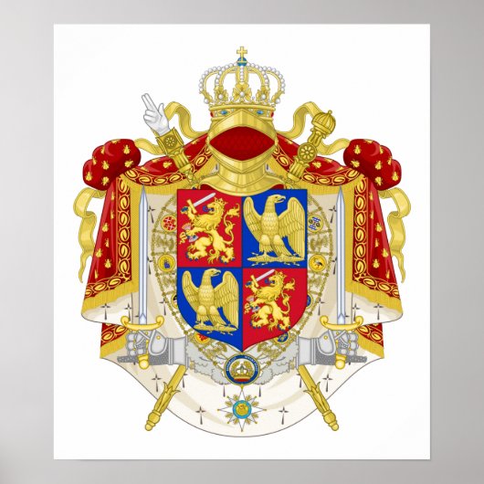 Koninkrijk Holland Coat of Arms (1808) Poster (Voorkant)