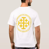 Koninkrijk Jeruzalem White & Gold Seal Shirt (Achterkant)