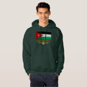 Koninkrijk Jordanië (Arabisch) Hoodie (Voorkant volledig)