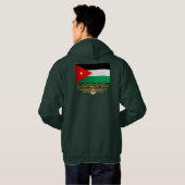 Koninkrijk Jordanië (Arabisch) Hoodie (Achterkant volledig)