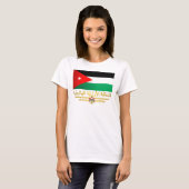 Koninkrijk Jordanië (Arabisch) T-shirt (Voorkant volledig)