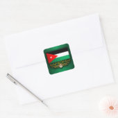 Koninkrijk Jordanië (Arabisch) Vierkante Sticker (Envelop)
