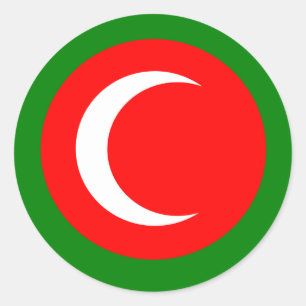 Koninkrijk Koerdische vlag (1922-1924, 1925) Ronde Sticker