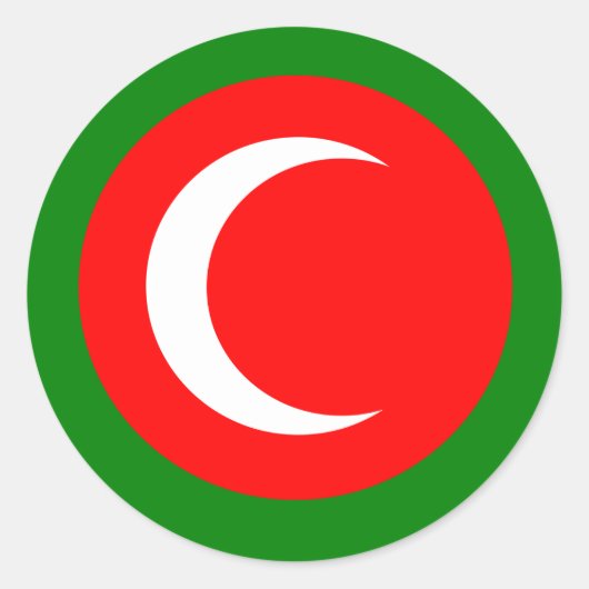 Koninkrijk Koerdische vlag (1922-1924, 1925) Ronde Sticker (Voorkant)