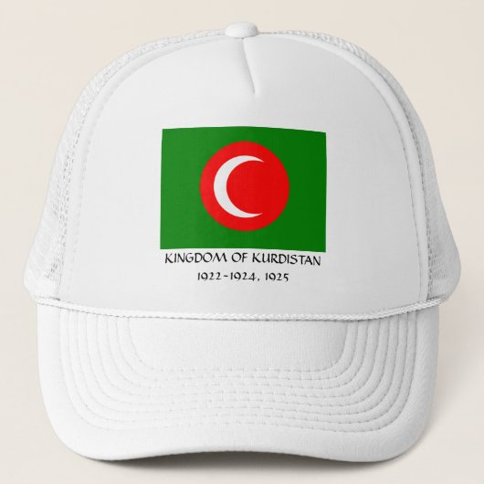 Koninkrijk Koerdische vlag (1922-1924, 1925) Trucker Pet (Voorkant)