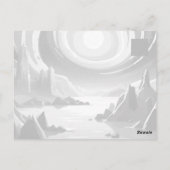 Koninkrijk met een Shining Moon Briefkaart (Achterkant)