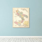 Koninkrijk Napels of de twee Siciliën Canvas Afdruk (Insitu (Houten vloer))