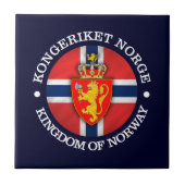 Koninkrijk Noorwegen Tegeltje (Voorkant)