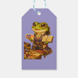 Koninkrijk Ontwerper Kikker Karakter Cadeaulabel