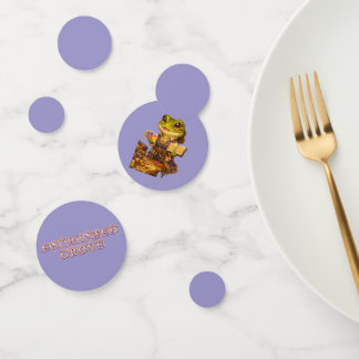 Koninkrijk Ontwerper Kikker Karakter Confetti