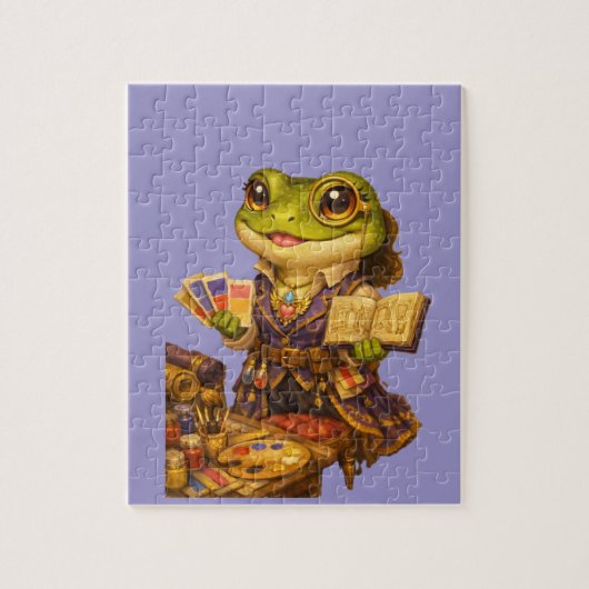 Koninkrijk Ontwerper Kikker Karakter Legpuzzel (Verticaal)