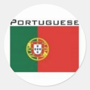 Koninkrijk Portugal Vlag Ronde Sticker