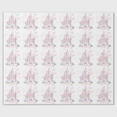 Koninkrijk Prinses 1e Verjaardagsfeestje  Cadeaupapier (Vlak)