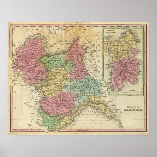 Koninkrijk Sardinië Poster (Voorkant)