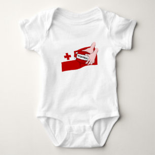 Koninkrijk Tonga Tongan Rugby Flag Romper