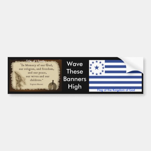 Koninkrijk van God bumper2 Bumpersticker (Voorkant)