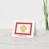 Koninkrijk van Sikkim Vlag Bedankkaart (Voorkant)