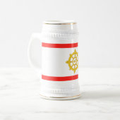 Koninkrijk van Sikkim Vlag Bierpul (Voorkant links)