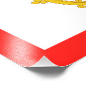 Koninkrijk van Sikkim Vlag Foto Afdruk (Hoek)