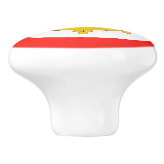 Koninkrijk van Sikkim Vlag Keramische Knop (Zijkant)