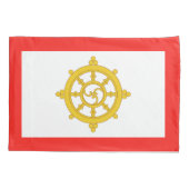 Koninkrijk van Sikkim Vlag Kussensloop (Achterkant)