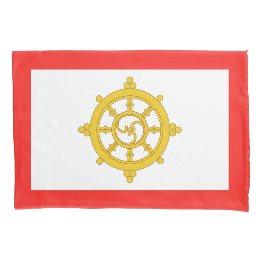 Koninkrijk van Sikkim Vlag Kussensloop (Voorkant)