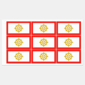 Koninkrijk van Sikkim Vlag Labels (Vel)