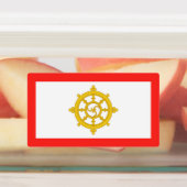 Koninkrijk van Sikkim Vlag Labels (Aangebracht)