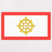Koninkrijk van Sikkim Vlag Labels (Design 2)