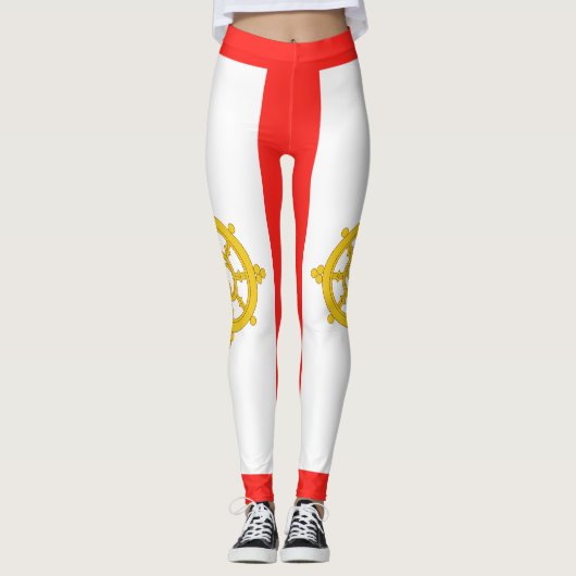Koninkrijk van Sikkim Vlag Leggings (Voorkant)